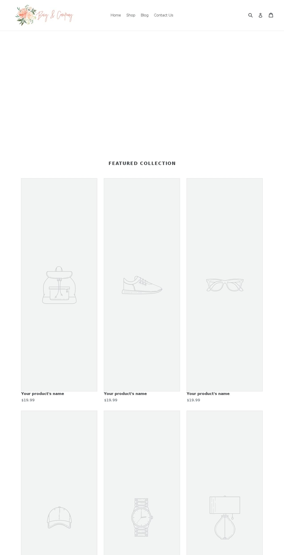 busyandcompany.com — Shopify storefront screenshot