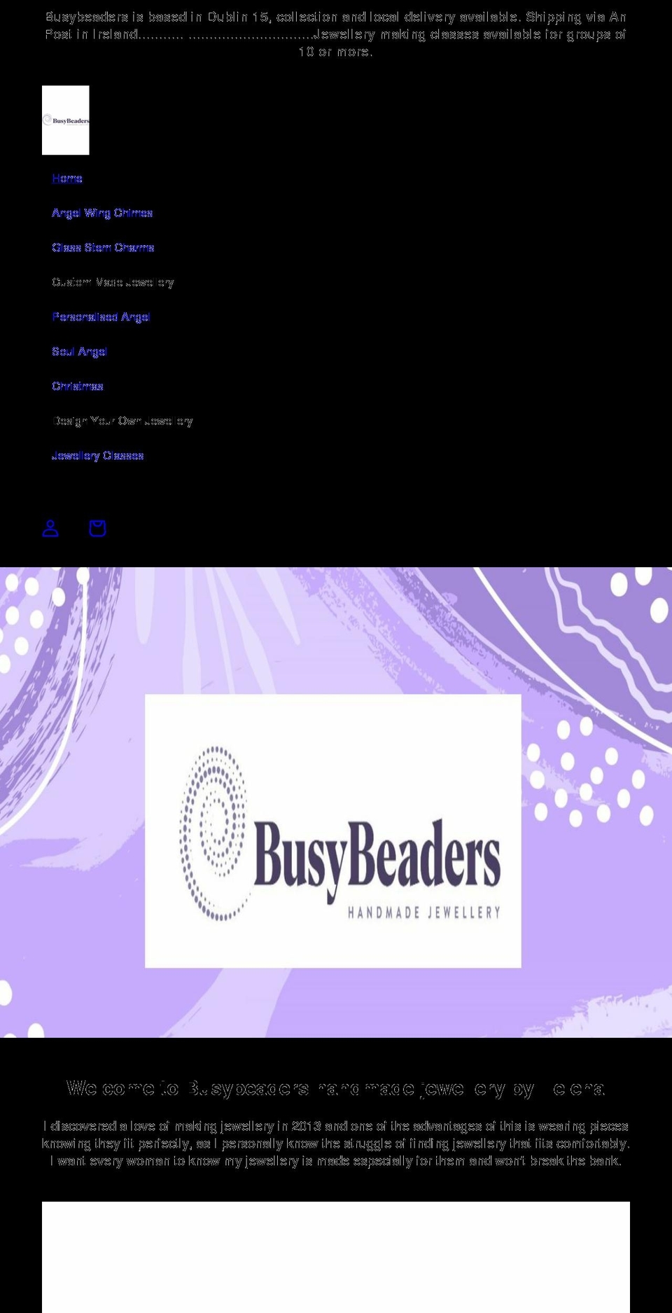 busybeaders.com shopify website screenshot