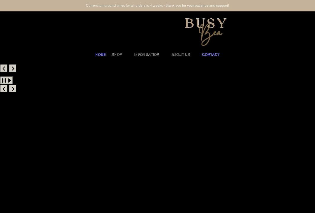 busybeastore.com shopify website screenshot