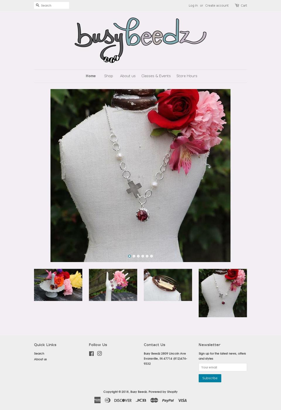 busybeedzdesign.com — Shopify storefront screenshot