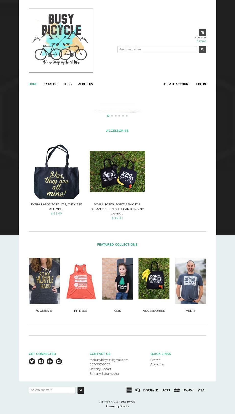 busybicycle.com shopify website screenshot