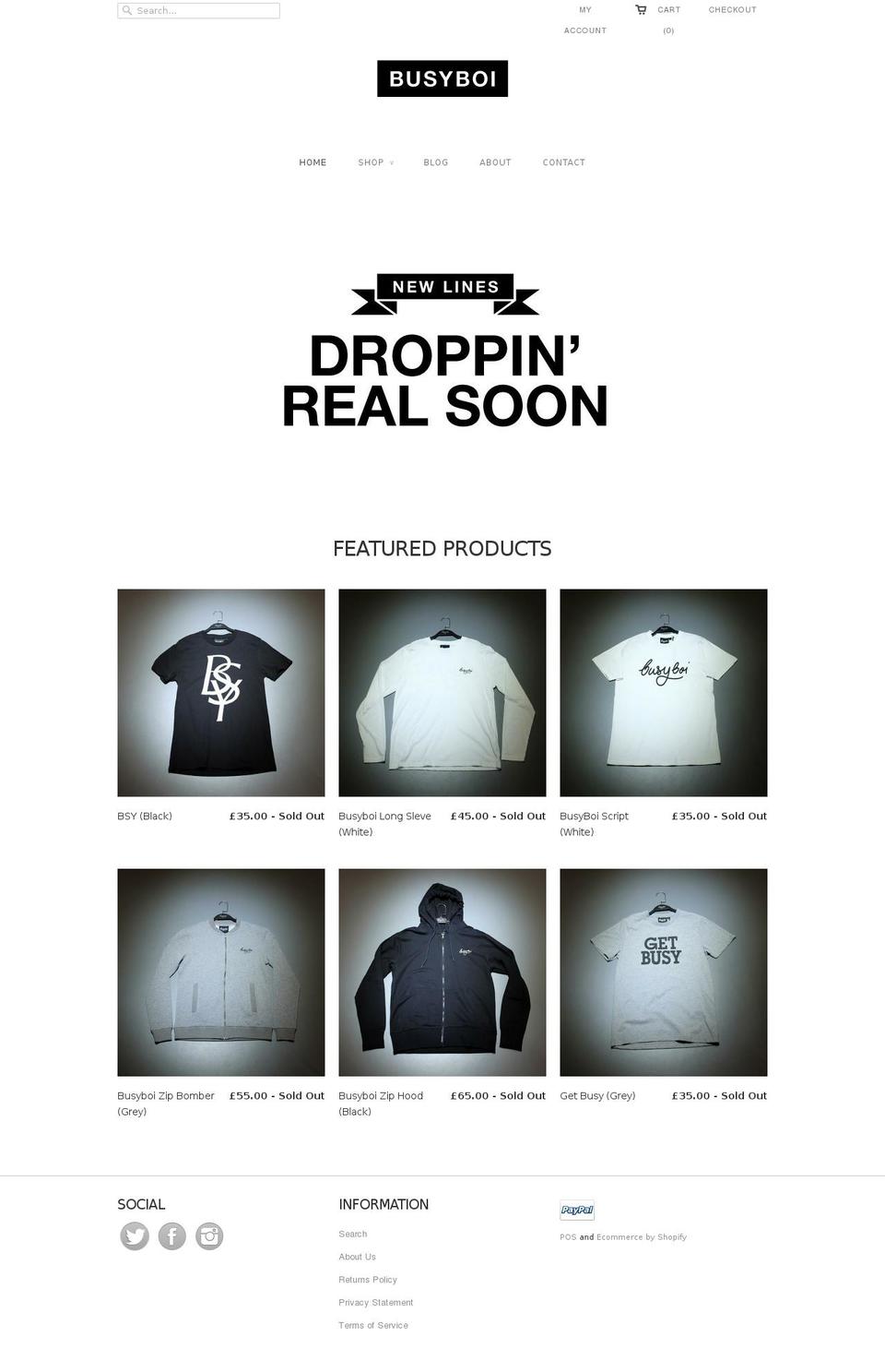 busyboi.com shopify website screenshot