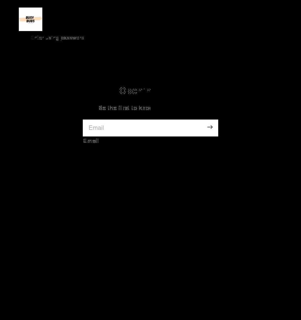 busybubs.com.au shopify website screenshot