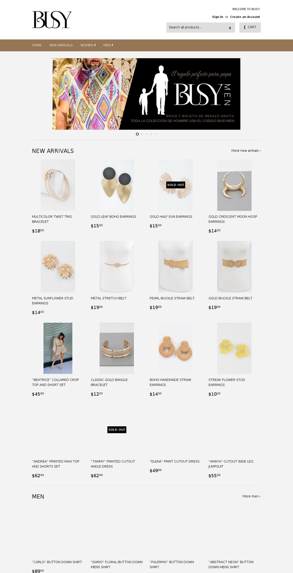 busybutpretty.com shopify website screenshot