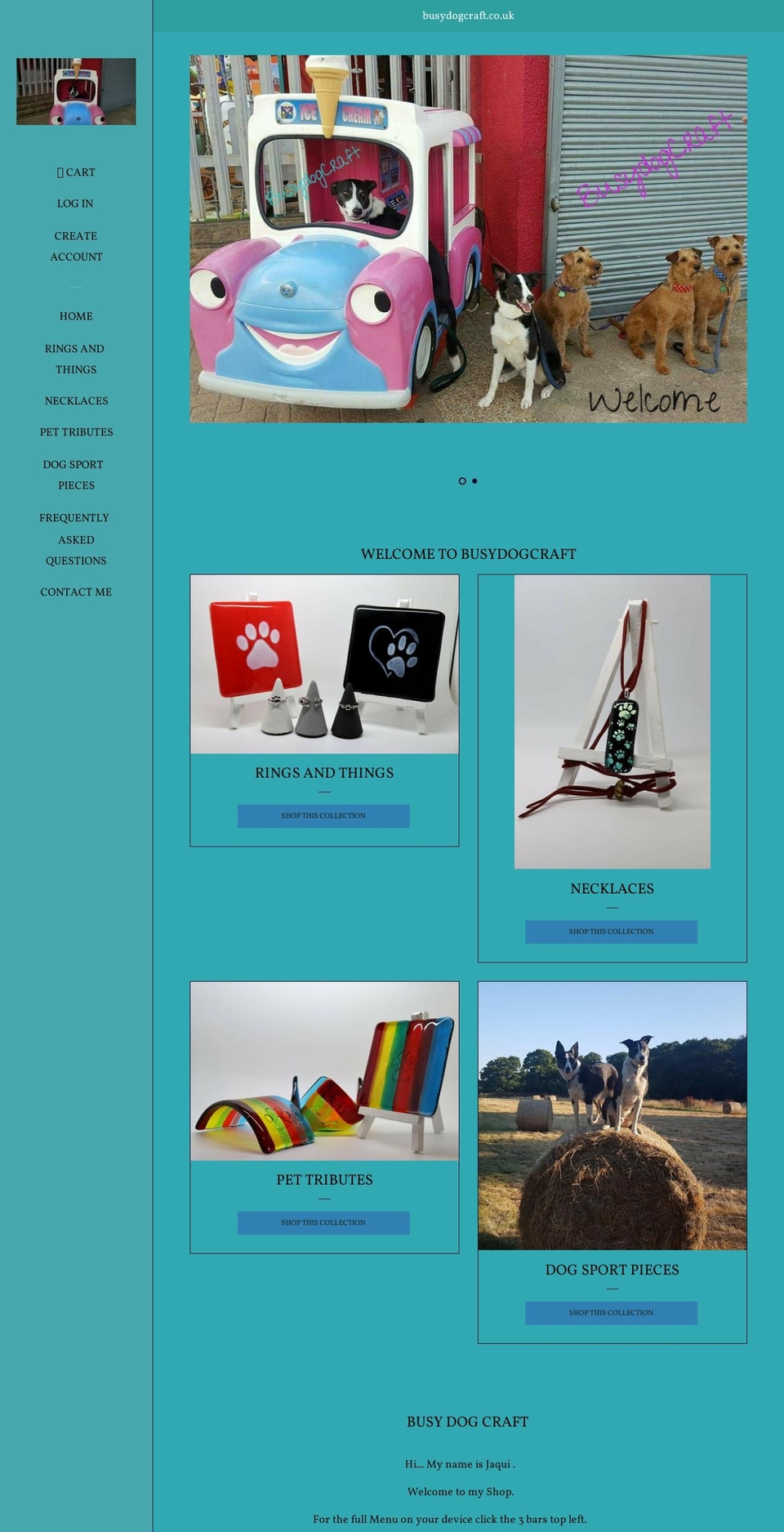 busydogcraft.co.uk shopify website screenshot