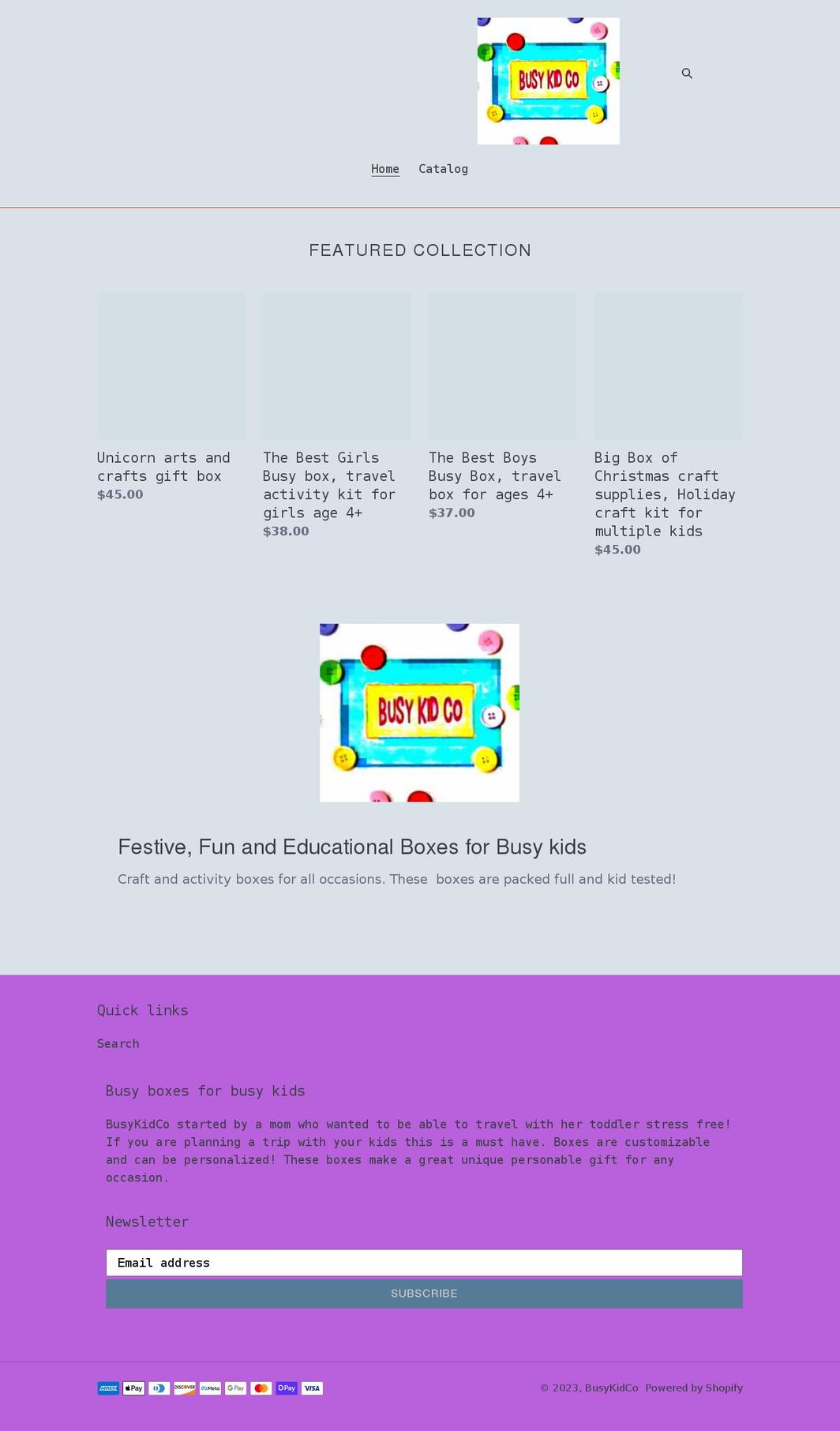 busykidco.com shopify website screenshot