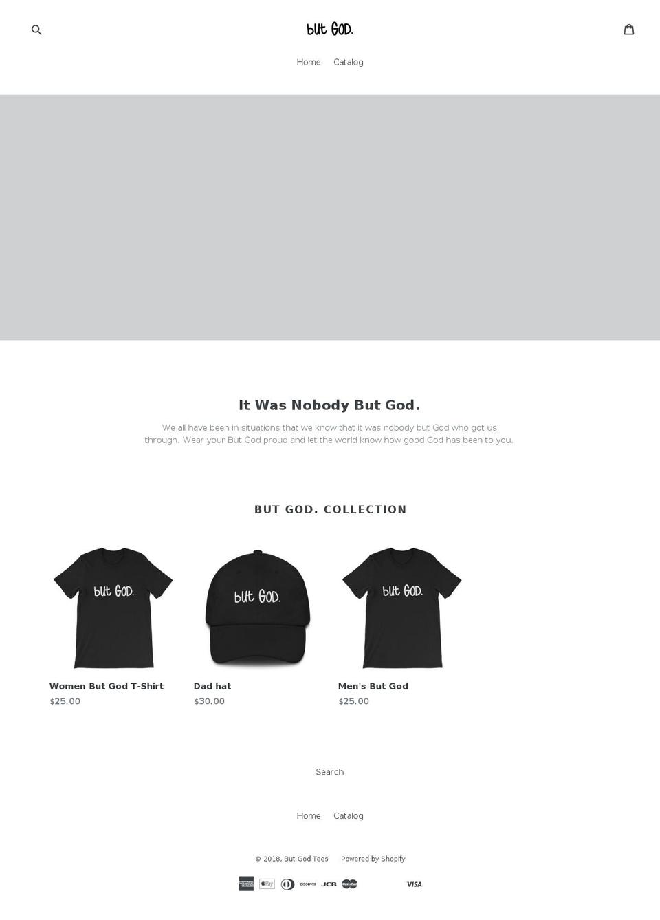 but-god.com — Shopify storefront screenshot