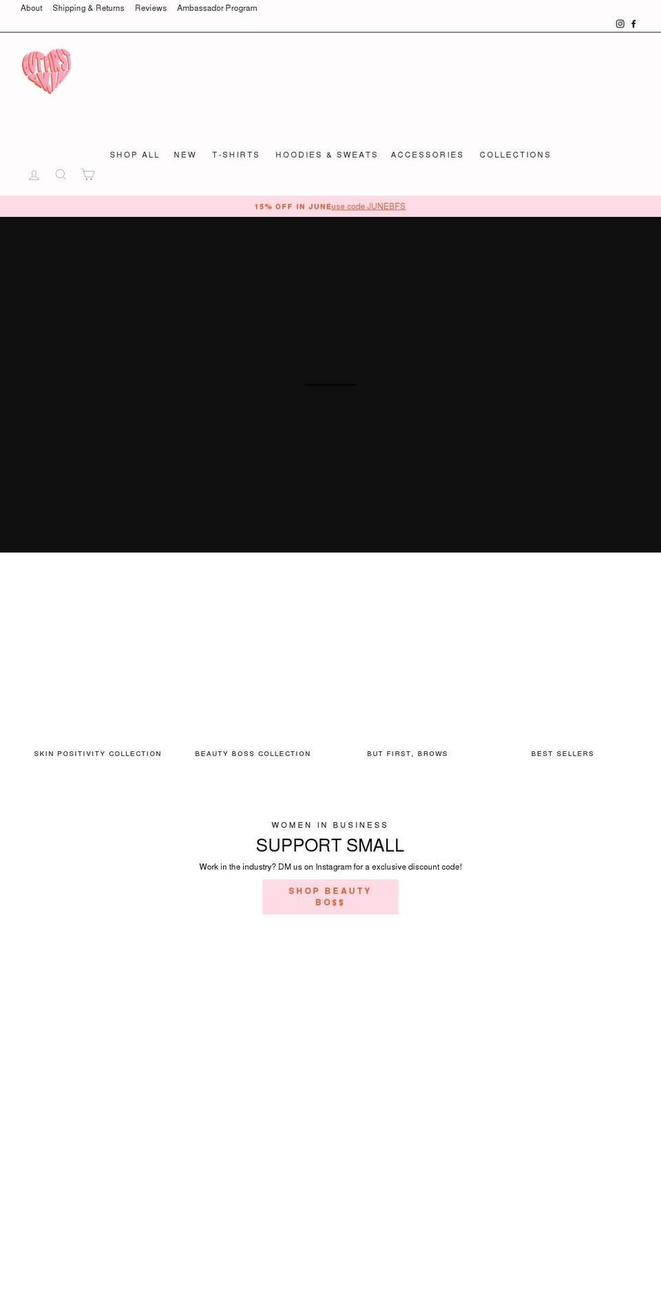 butfirstskinshop.com shopify website screenshot