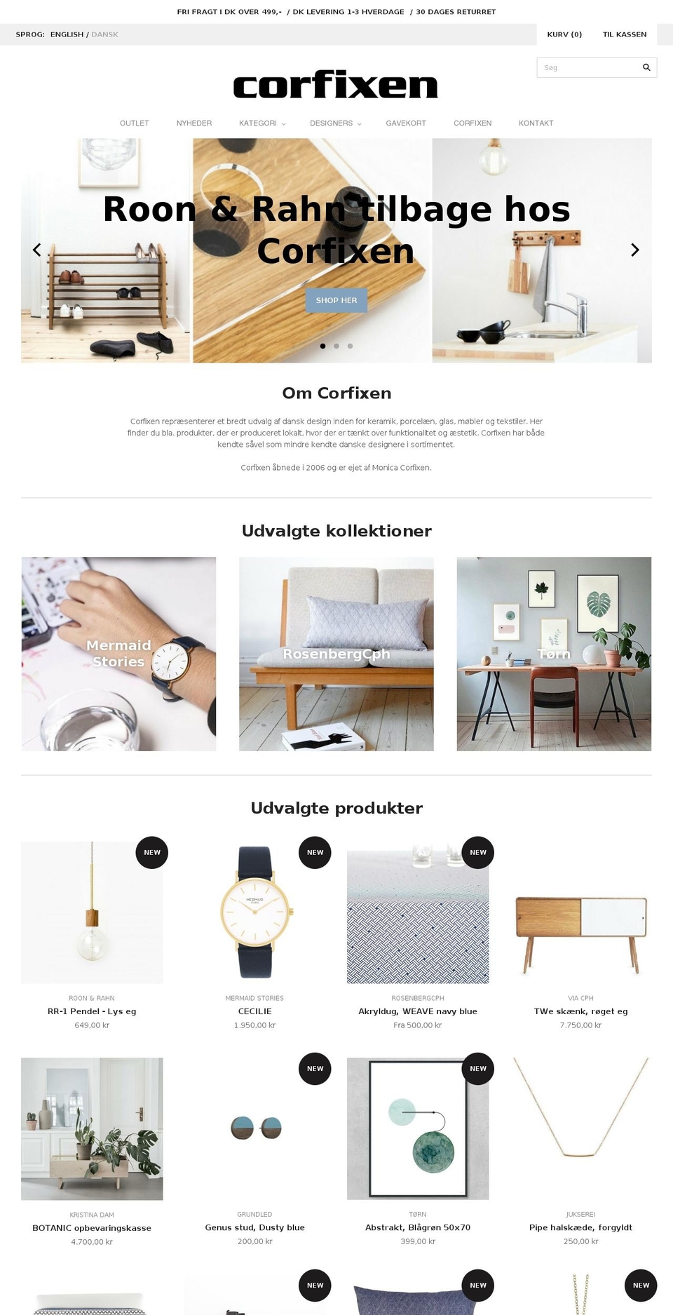 butikcorfixen.dk shopify website screenshot