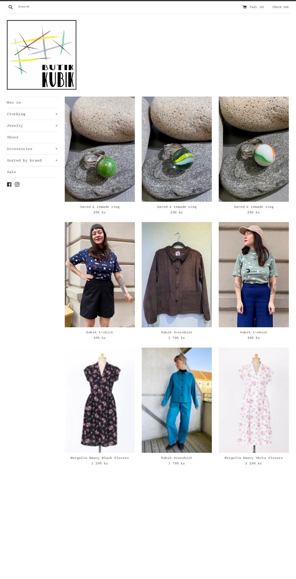 butikkubik.se shopify website screenshot