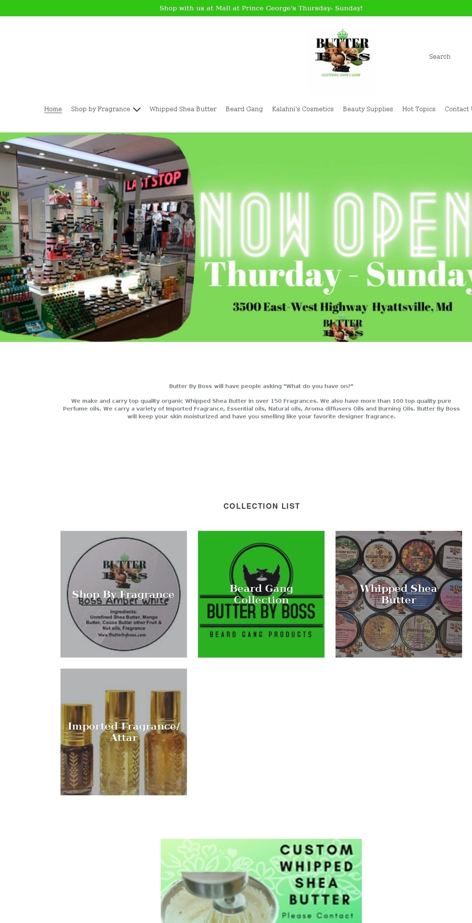 butterbyboss.com shopify website screenshot