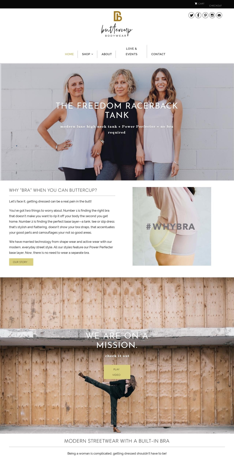 buttercupbodywear.com — Shopify storefront screenshot