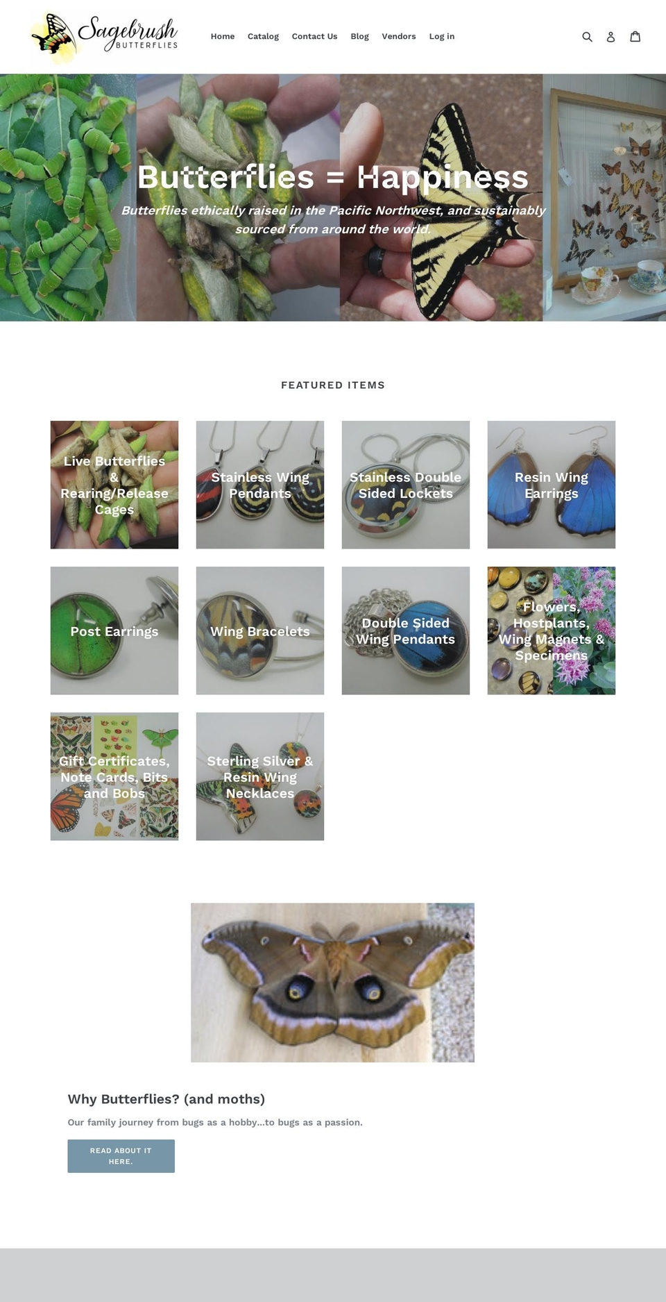 butterfliesbymatthew.com — Shopify storefront screenshot
