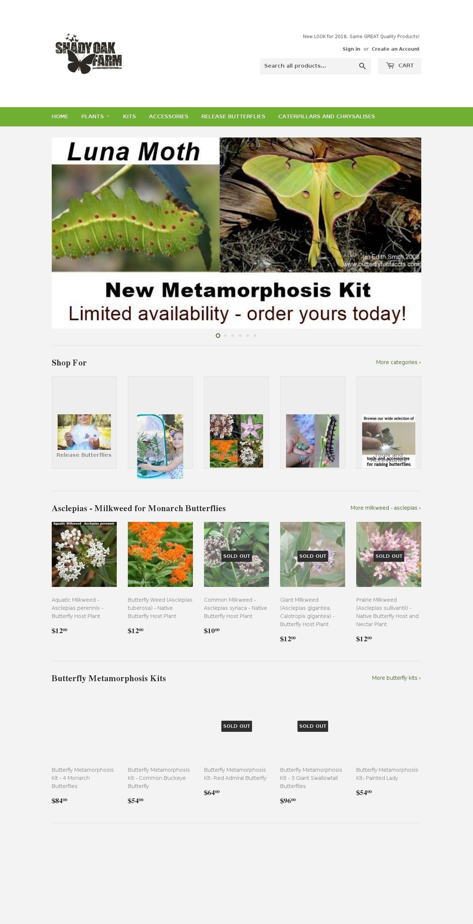 butterfliesetc.com shopify website screenshot
