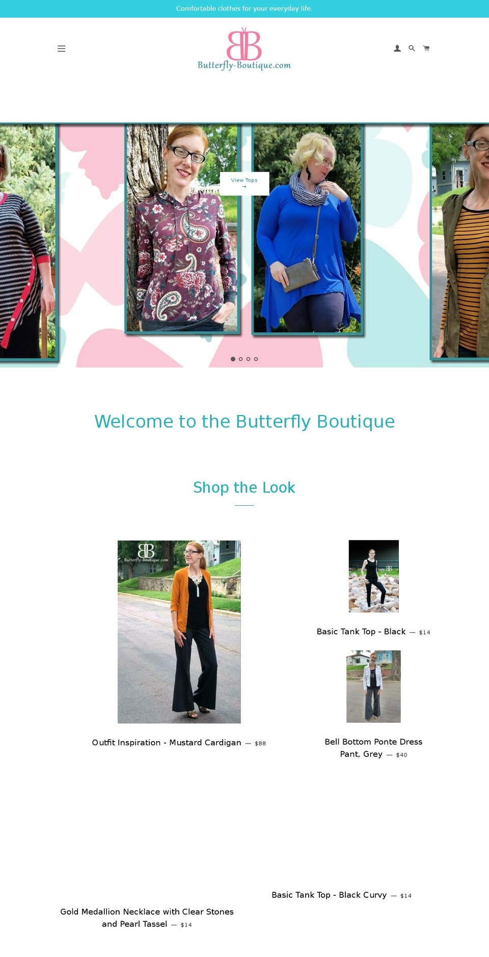 butterfly-boutique.com shopify website screenshot