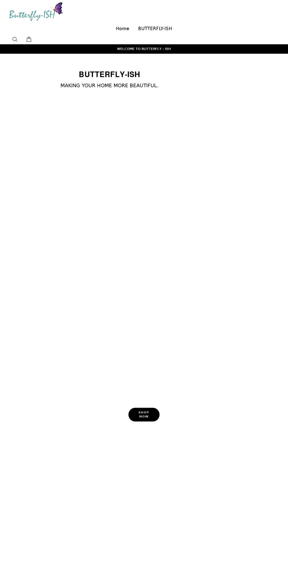 butterfly-ish.com shopify website screenshot