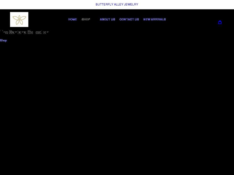 butterflyalleyjewelry.com shopify website screenshot