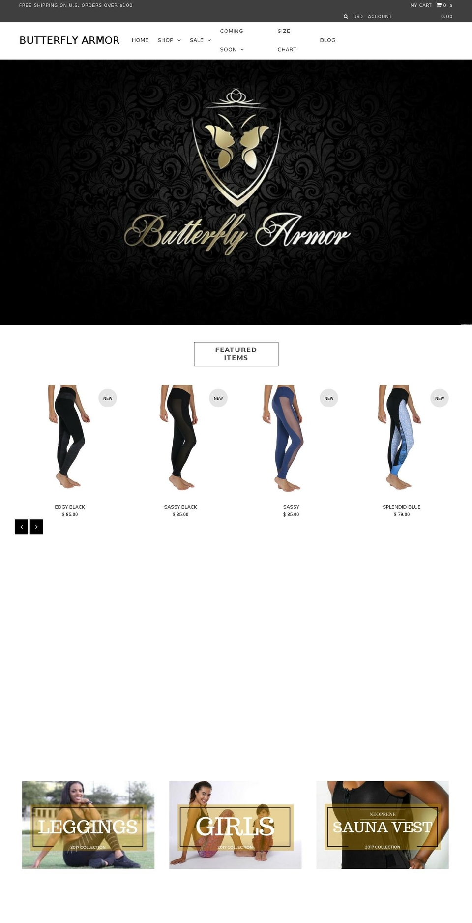 butterflyarmor.com shopify website screenshot
