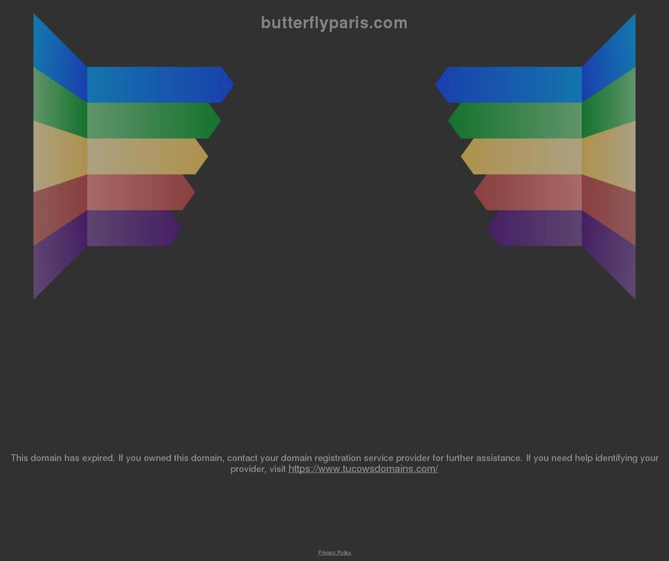 butterflyparis.com shopify website screenshot