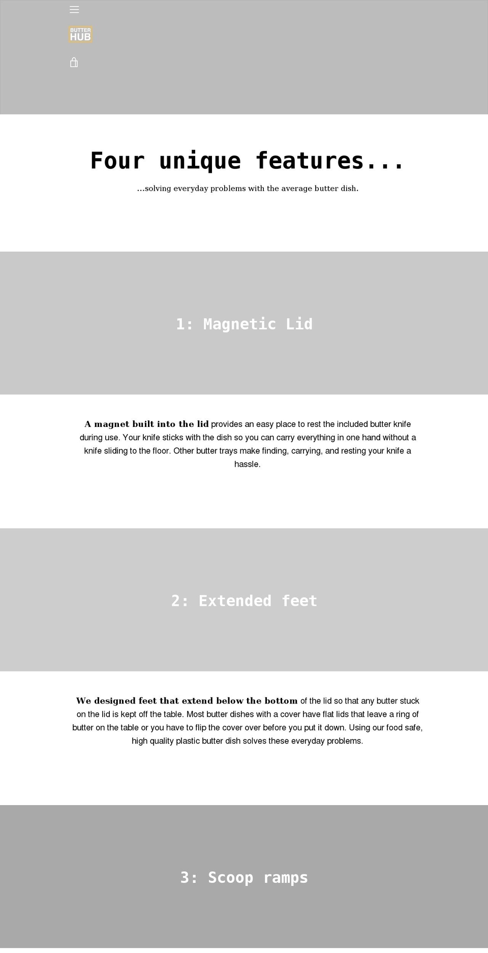 butterhub.com shopify website screenshot