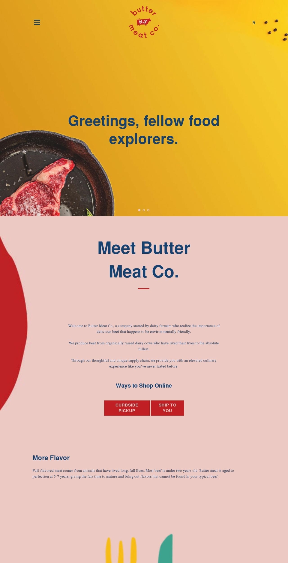 buttermeatco.com shopify website screenshot