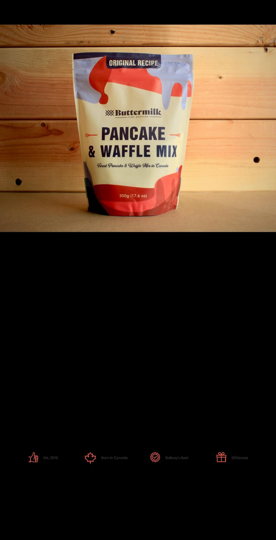 buttermilkfinewaffles.com shopify website screenshot