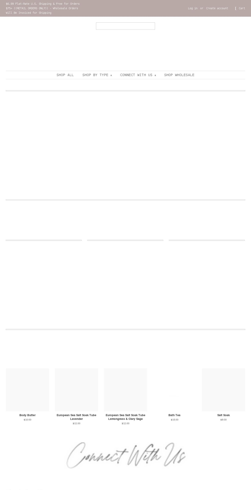 buttersandburlap.com — Shopify storefront screenshot