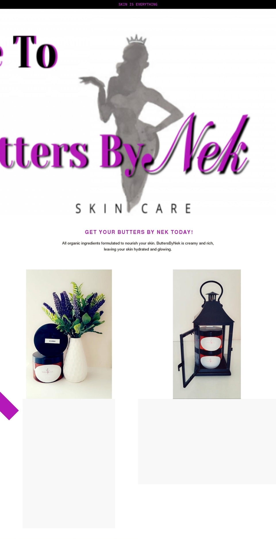 buttersbynek.com shopify website screenshot