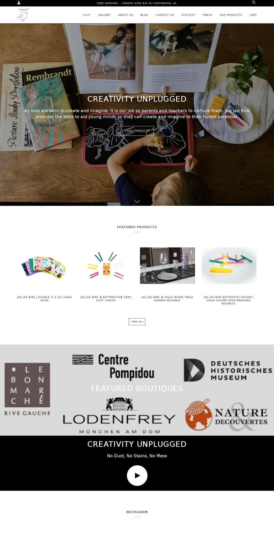 butterstix.com — Shopify storefront screenshot
