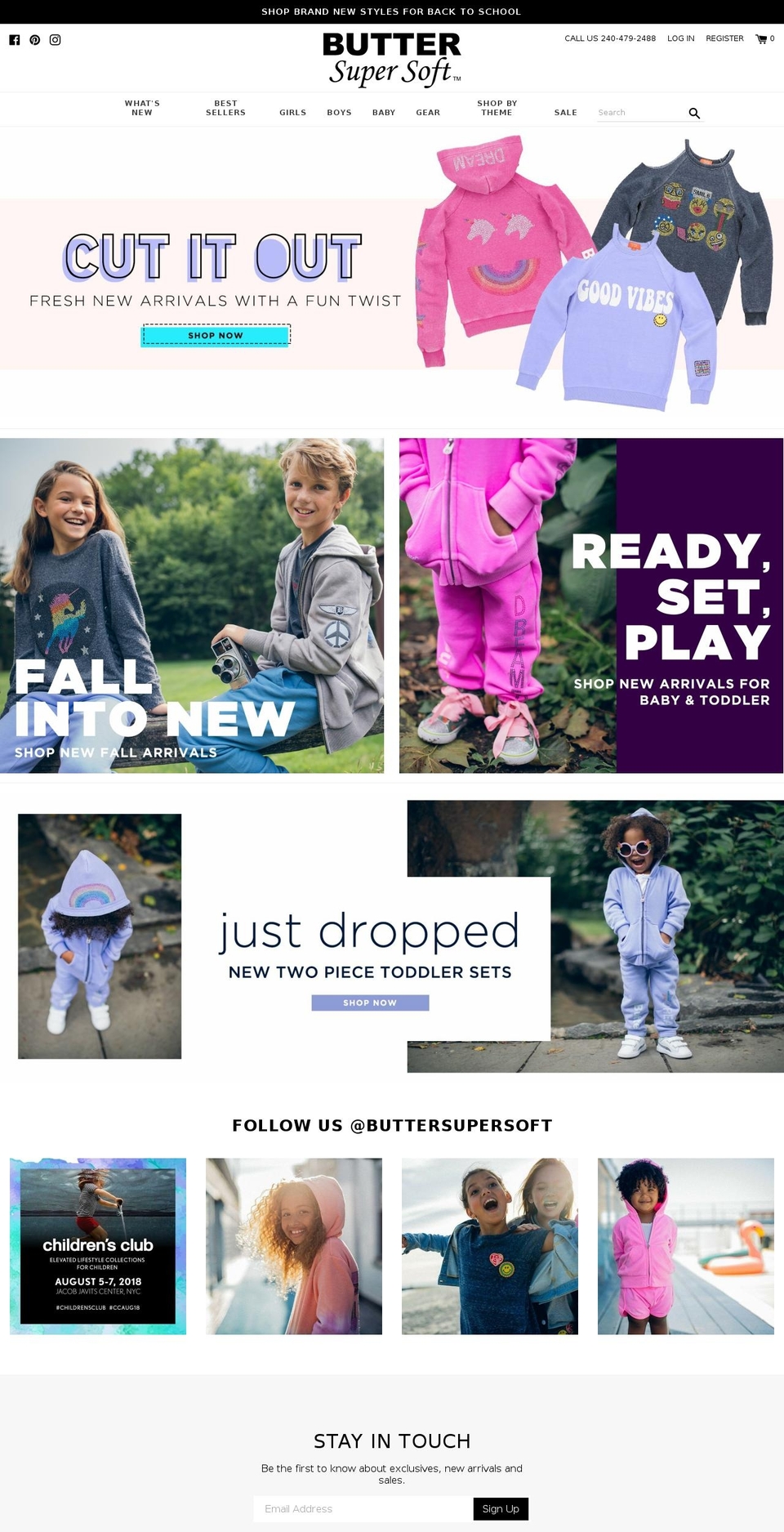 buttersupersoft.com shopify website screenshot