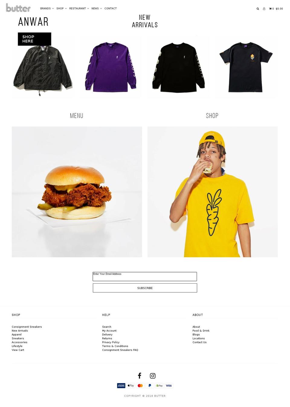 buttersydney.com.au shopify website screenshot