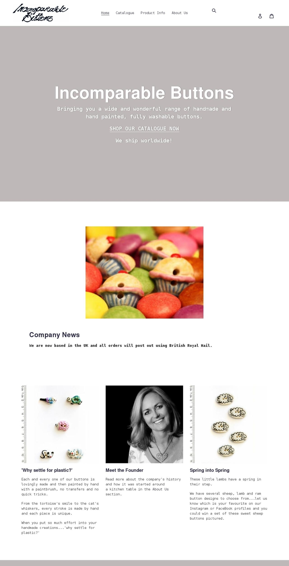 buttonmad.org shopify website screenshot