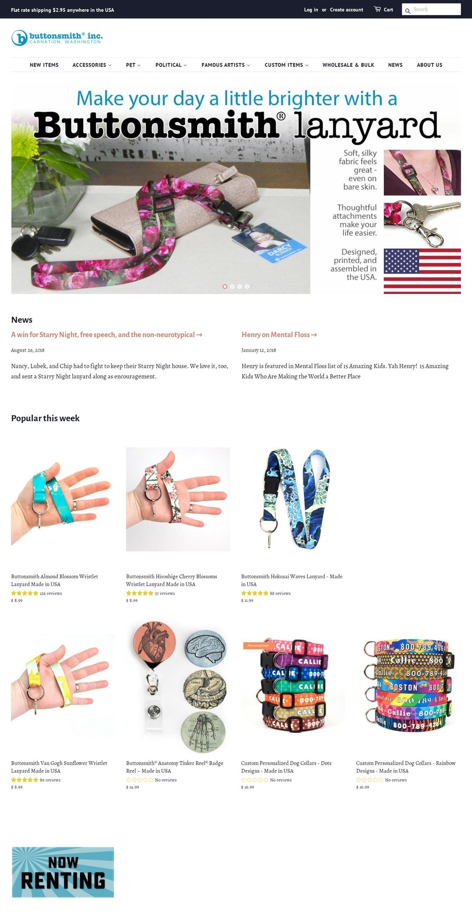 buttonsmith.biz shopify website screenshot