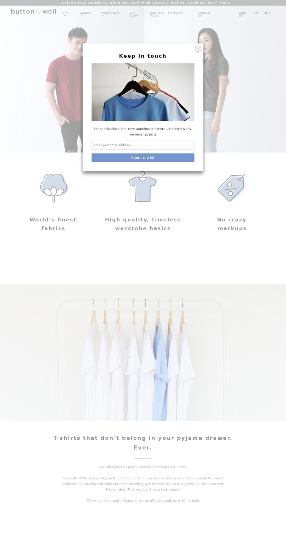 buttonwell.com — Shopify storefront screenshot