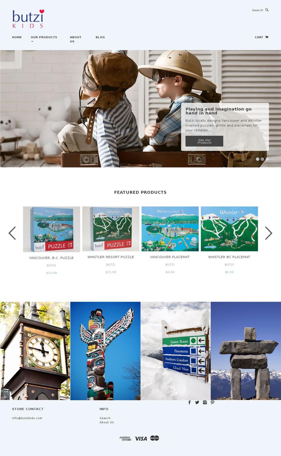butzigames.com shopify website screenshot