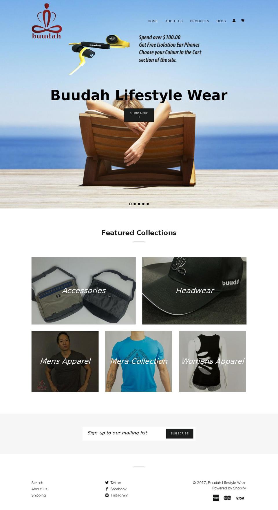 buudah.com shopify website screenshot