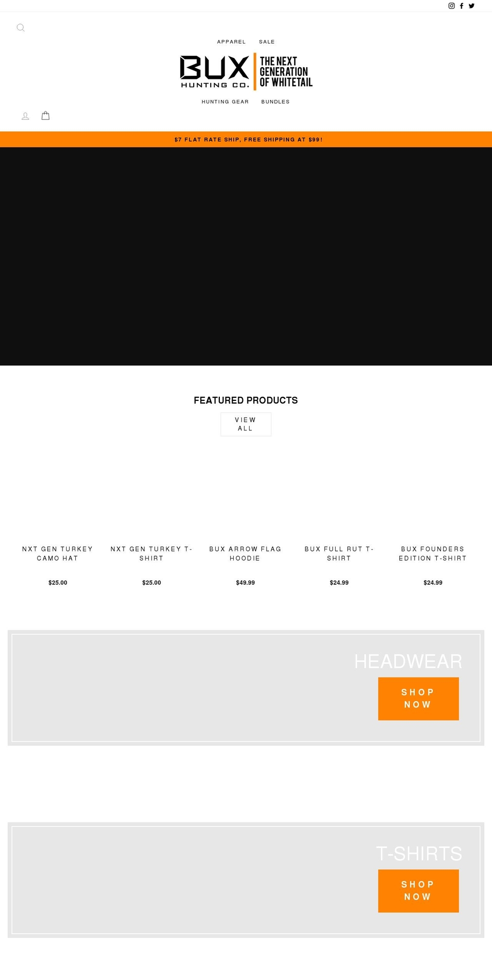 buxhunting.com shopify website screenshot