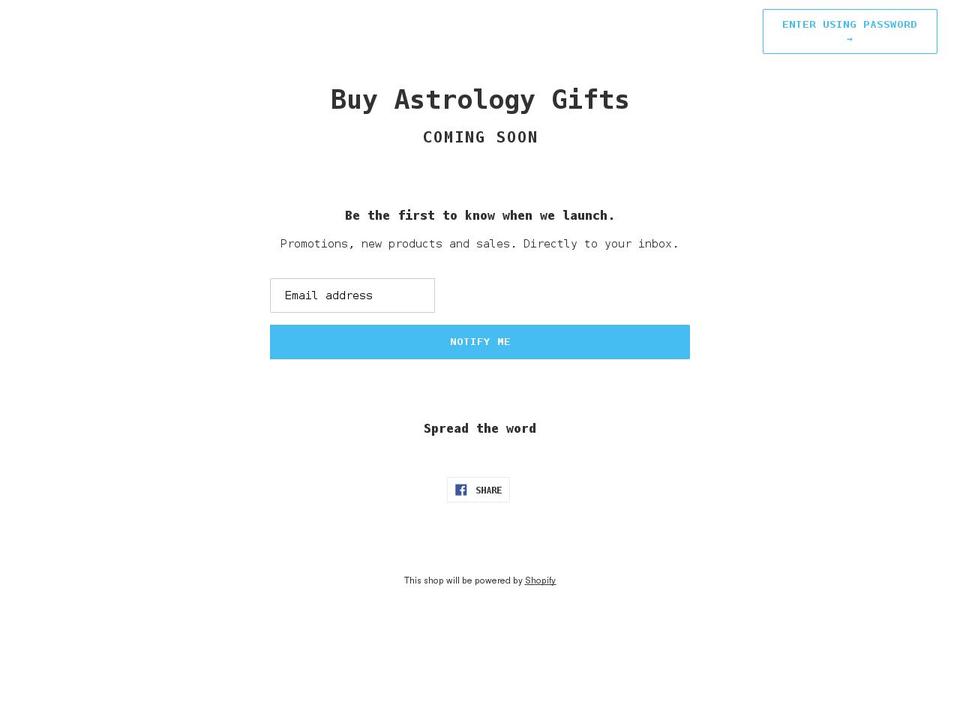 buy-astrology-gifts.myshopify.com shopify website screenshot