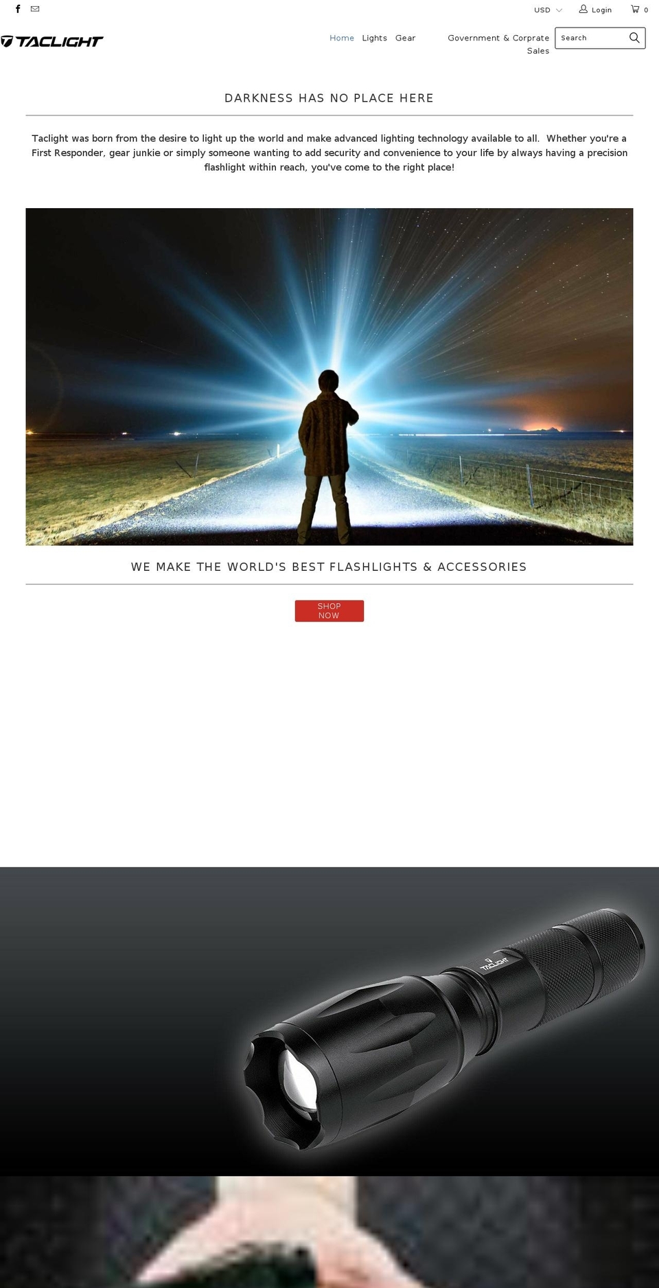 buy-taclight.com — Shopify storefront screenshot