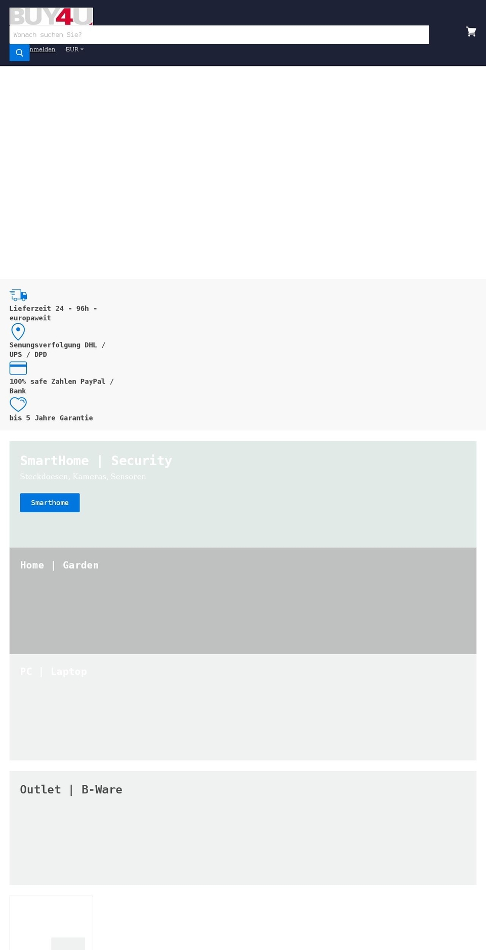buy4u.eu shopify website screenshot