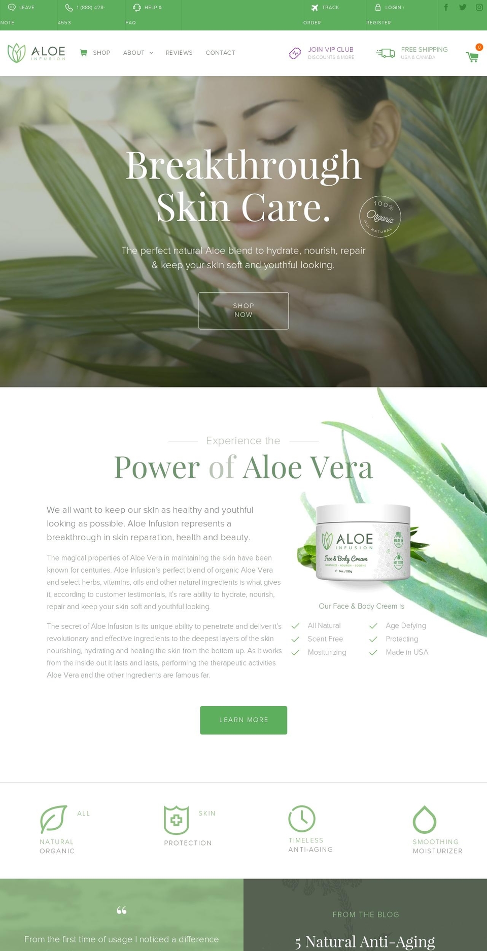 Aloe Infusion Theme Shopify theme site example buyaloeinfusion.com