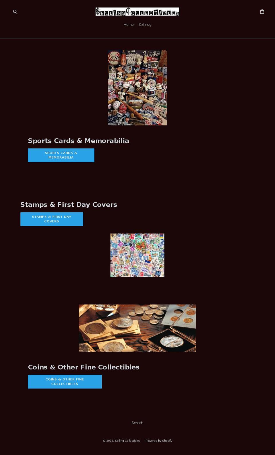 buyandsellsportcards.com — Shopify storefront screenshot