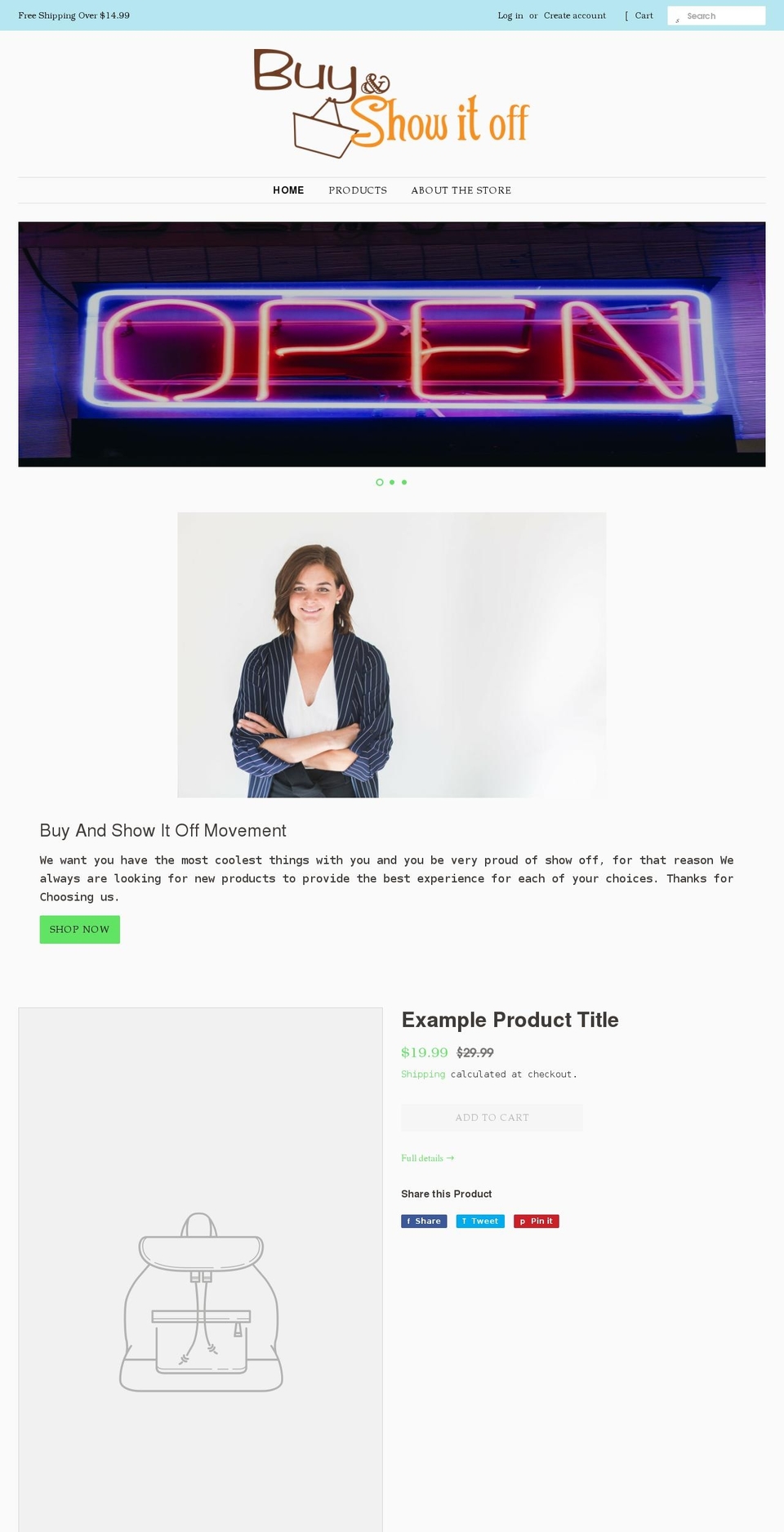 buyandshowitoff.com shopify website screenshot