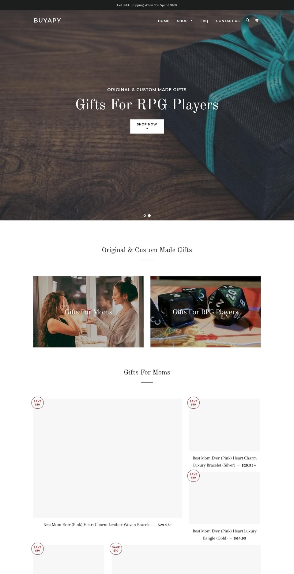buyapy.com — Shopify storefront screenshot