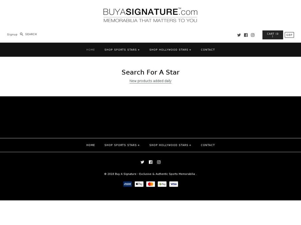buyasignature.com — Shopify storefront screenshot