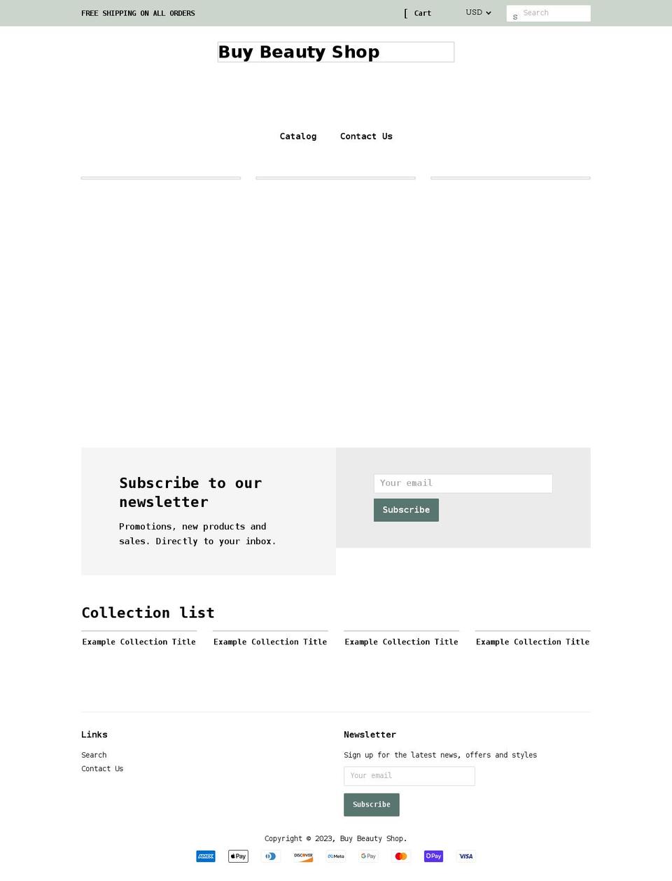 buybeautyshop.com shopify website screenshot