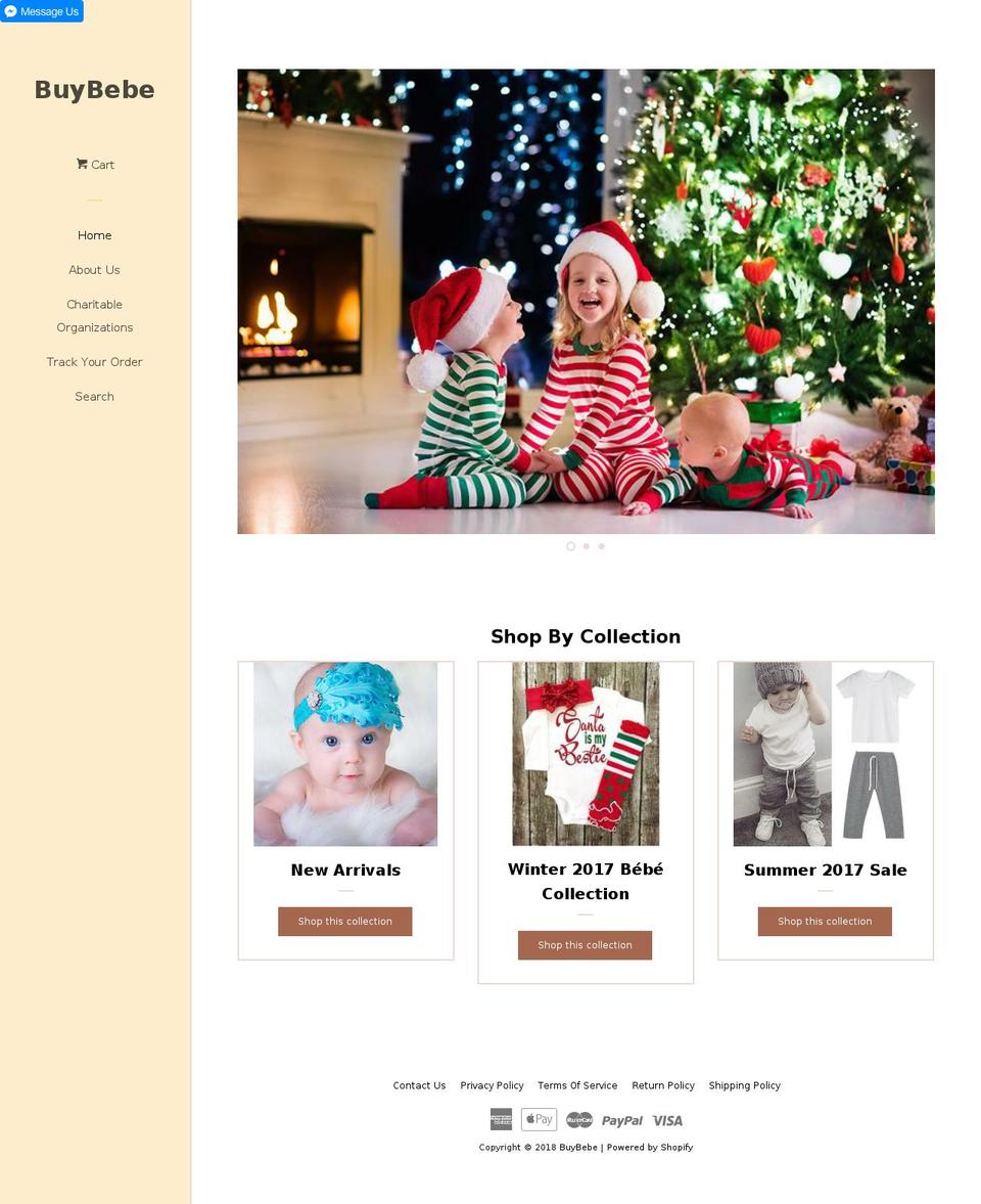 buybebe.com — Shopify storefront screenshot