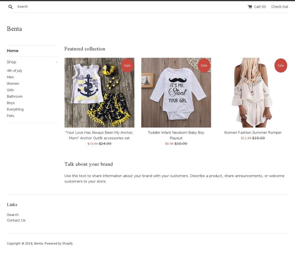 buybenta.us shopify website screenshot