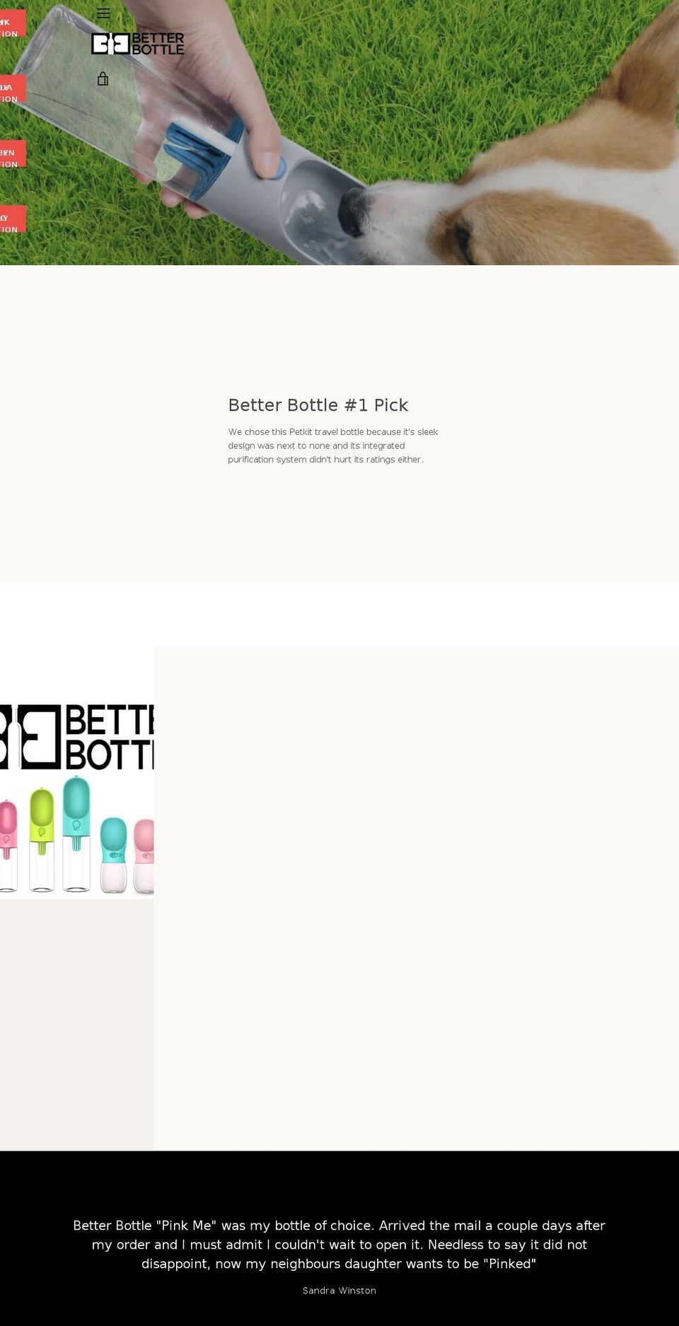 buybetterbottle.com — Shopify storefront screenshot