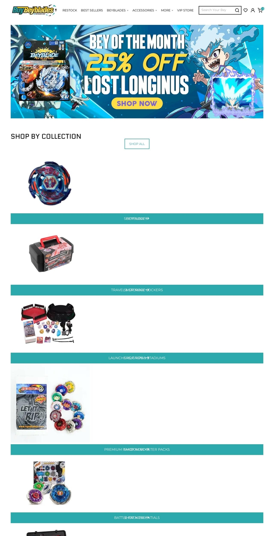 Smart Shopify theme site example buybeyblades.com
